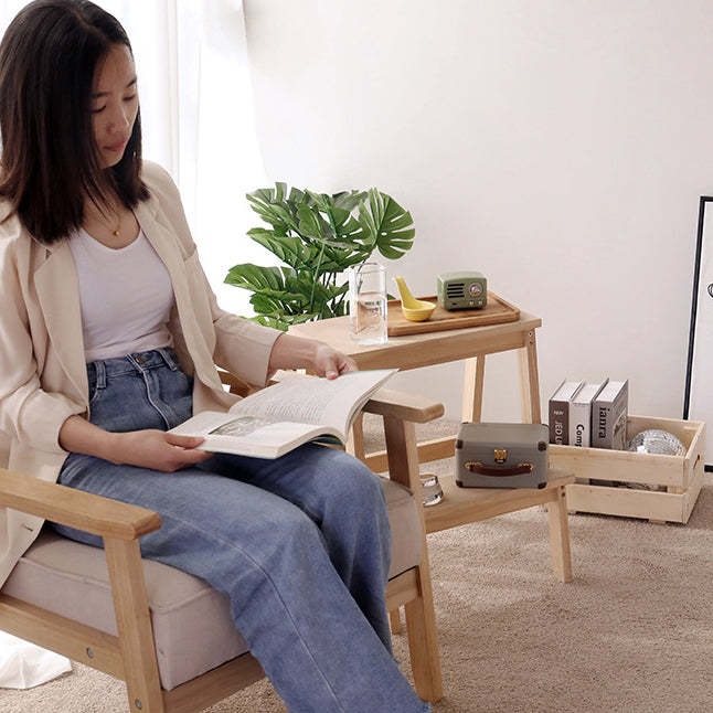 Minimalist Wood Ladder Step Stool