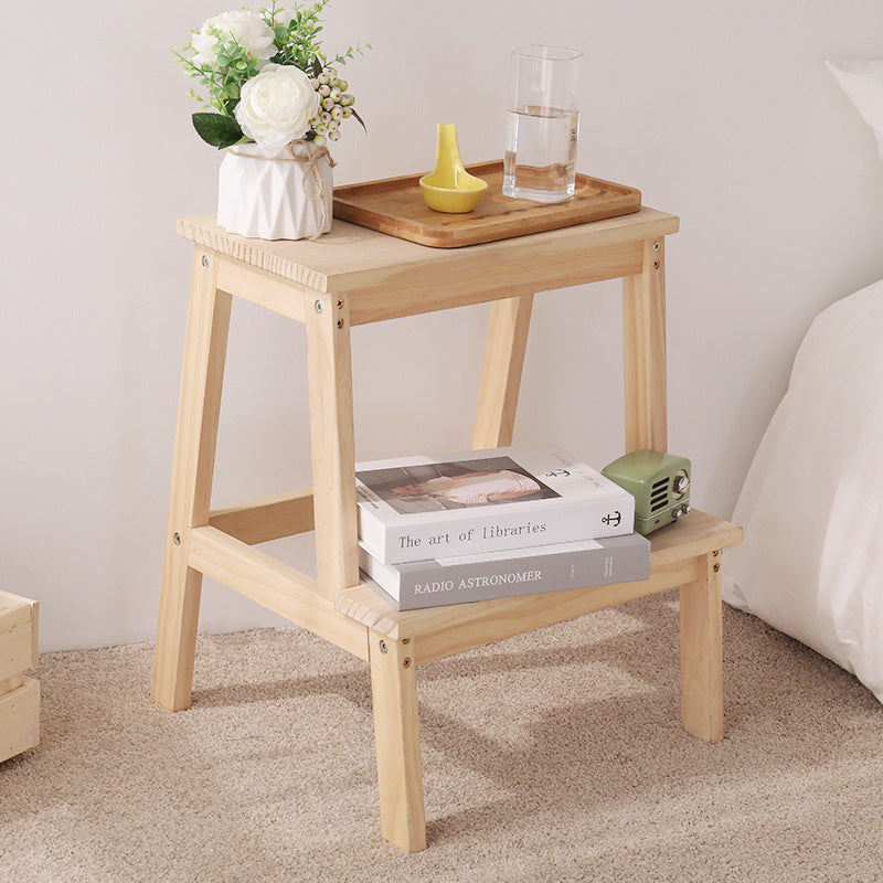 Minimalist Wood Ladder Step Stool