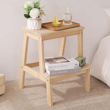 Minimalist Wood Ladder Step Stool