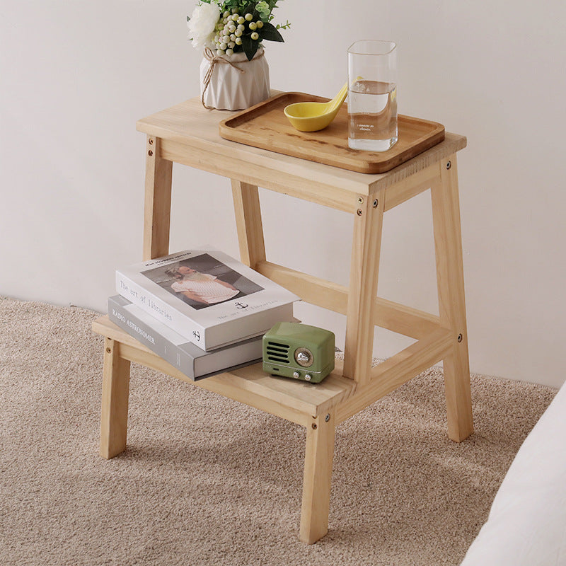 Minimalist Wood Ladder Step Stool