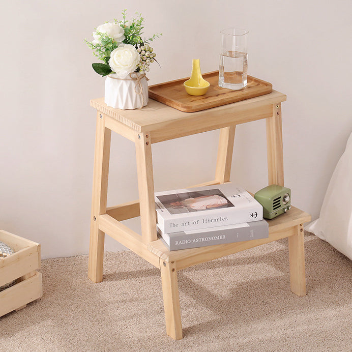 Minimalist Wood Ladder Step Stool
