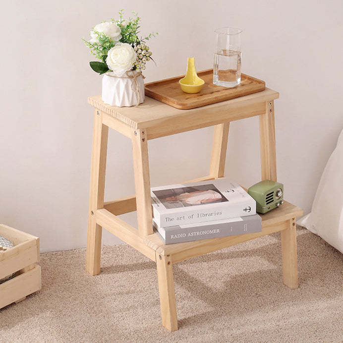 Minimalist Wood Ladder Step Stool