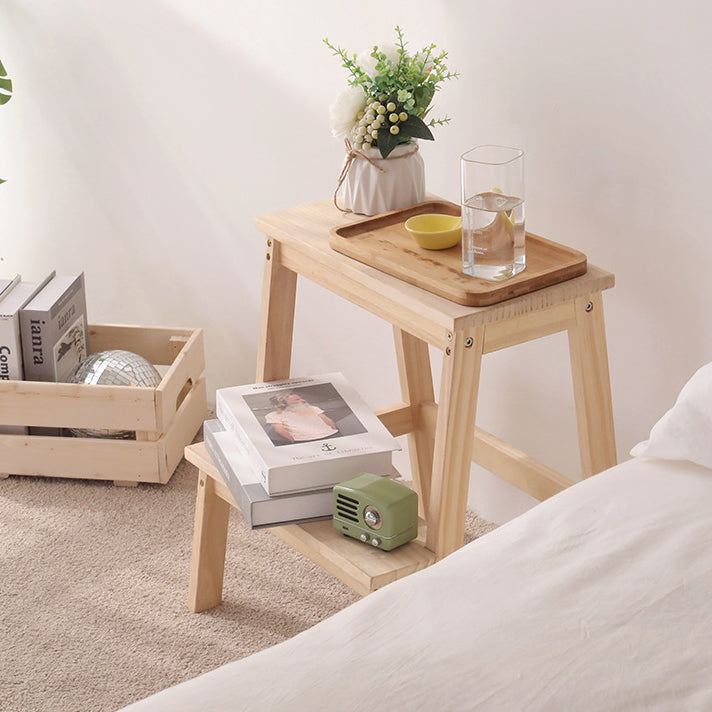Minimalist Wood Ladder Step Stool