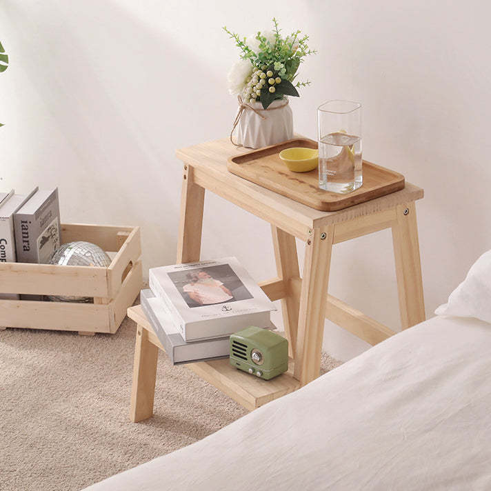 Minimalist Wood Ladder Step Stool