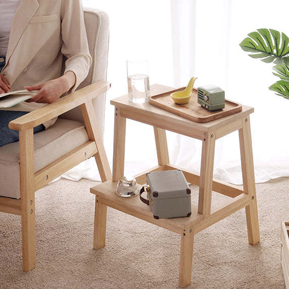Minimalist Wood Ladder Step Stool