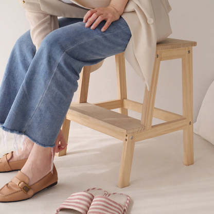 Minimalist Wood Ladder Step Stool