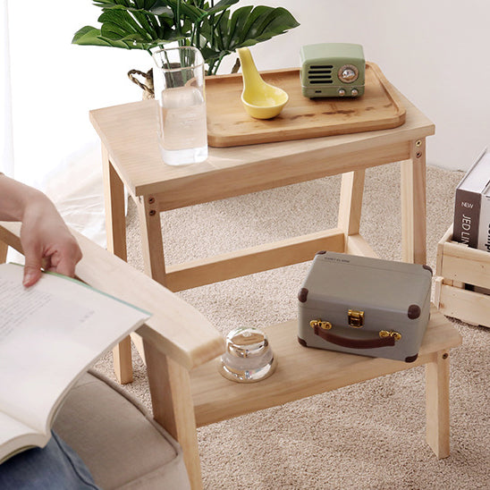 Minimalist Wood Ladder Step Stool
