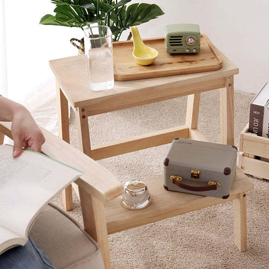 Minimalist Wood Ladder Step Stool