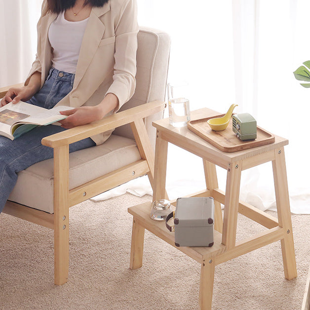 Minimalist Wood Ladder Step Stool
