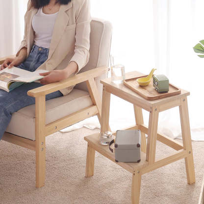 Minimalist Wood Ladder Step Stool