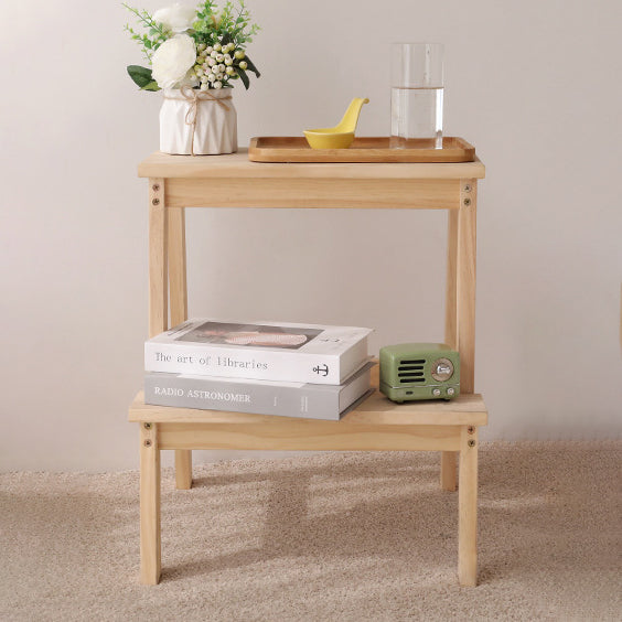 Minimalist Wood Ladder Step Stool