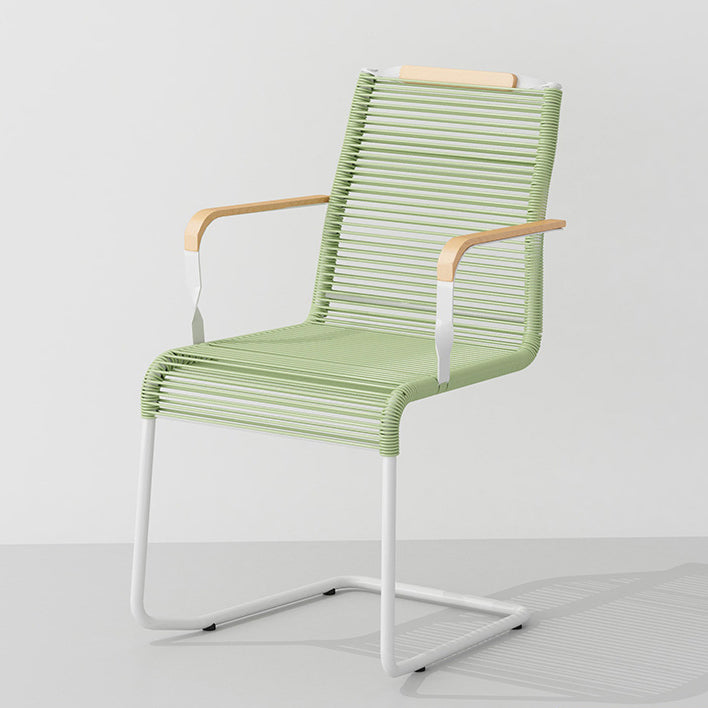 Minimalist Iron Striped Outdoor Lounge Chair