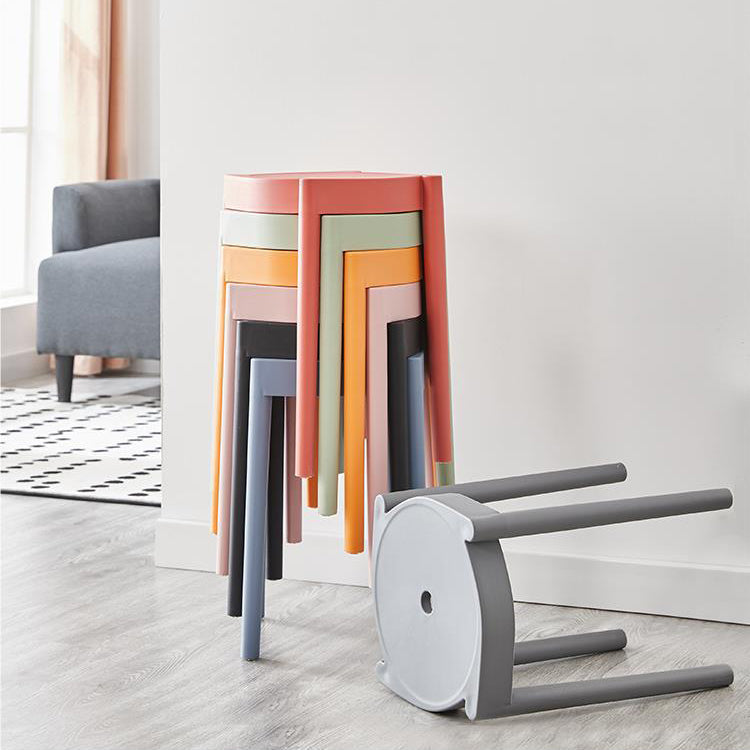 Minimalist Plastic Round Chair