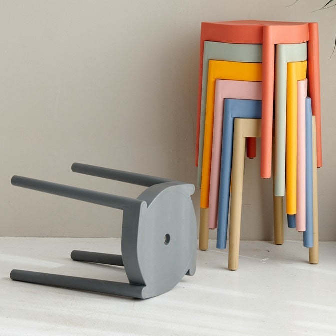 Minimalist Plastic Round Chair