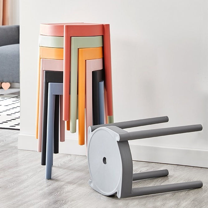 Minimalist Plastic Round Chair