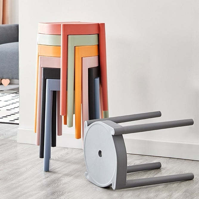 Minimalist Plastic Round Chair