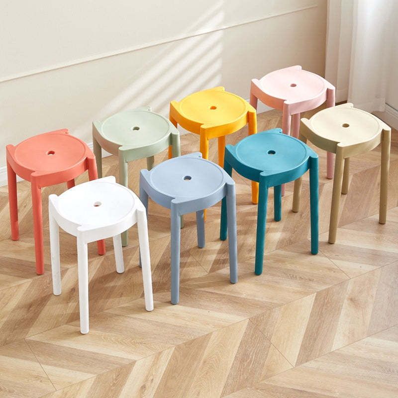 Minimalist Plastic Round Chair