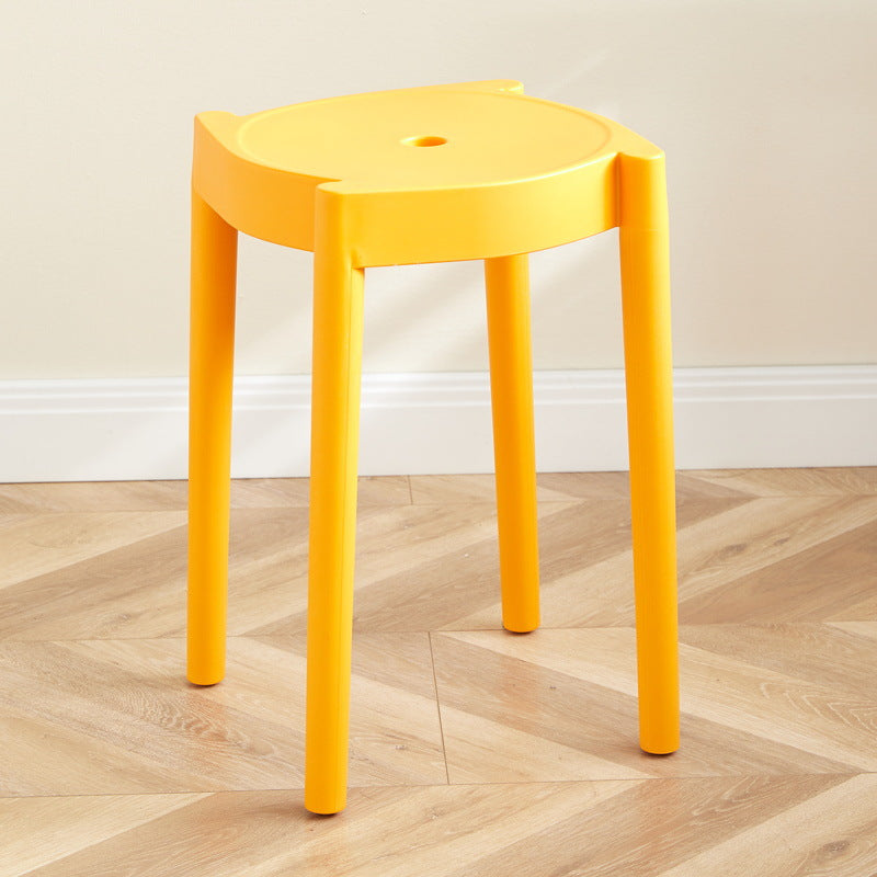 Minimalist Plastic Round Chair