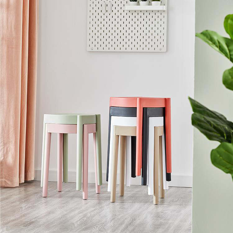 Minimalist Plastic Round Chair