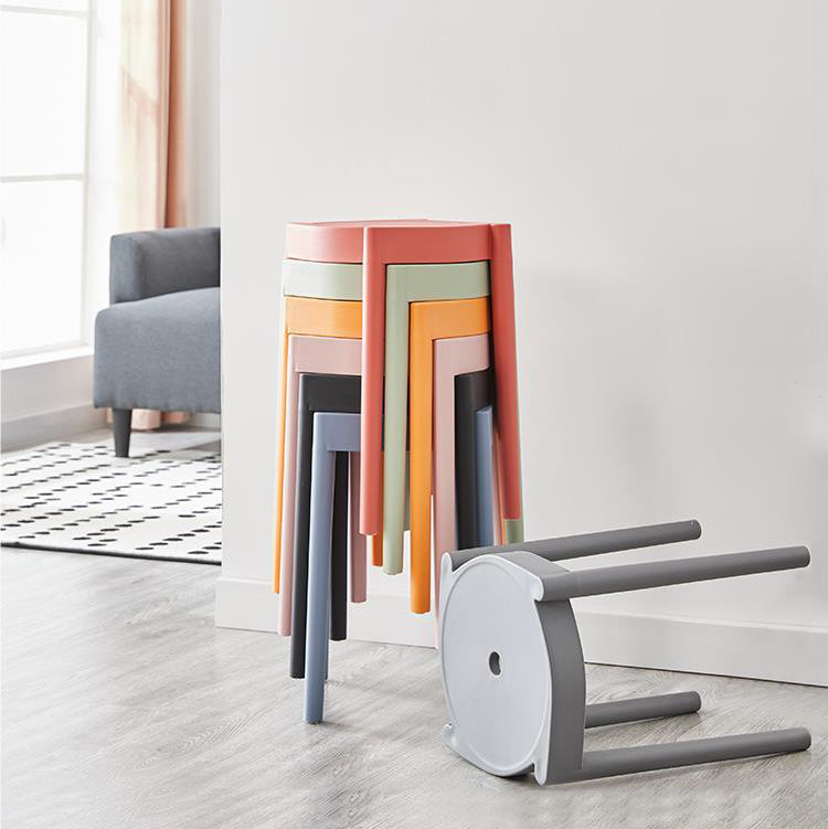Minimalist Plastic Round Chair