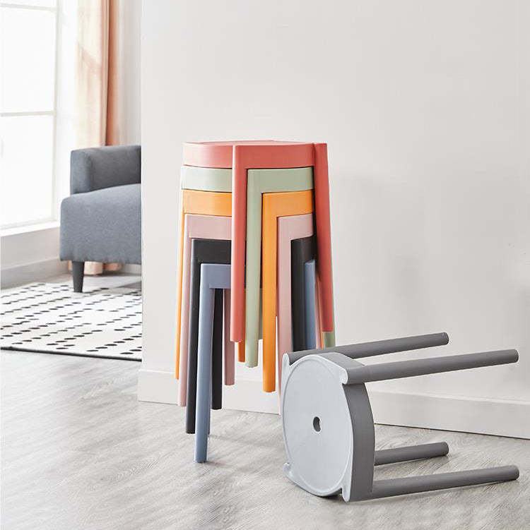 Minimalist Plastic Round Chair