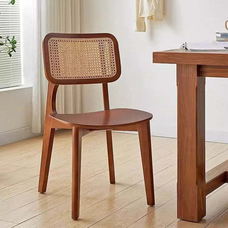 Wood rattan wood dining chairs & benches for dining room, Lighom