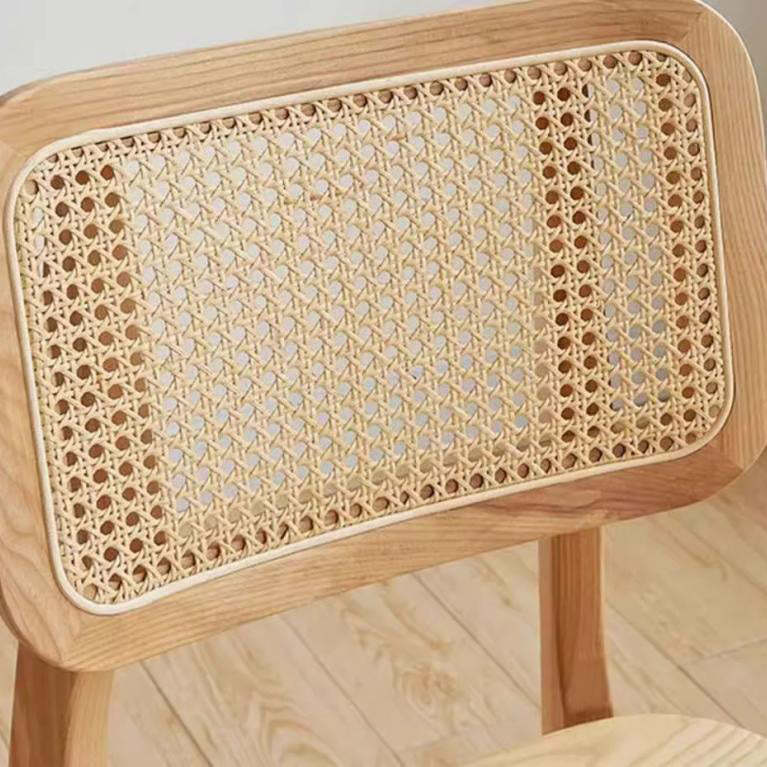 Nordic Wood Rattan Dining Chair