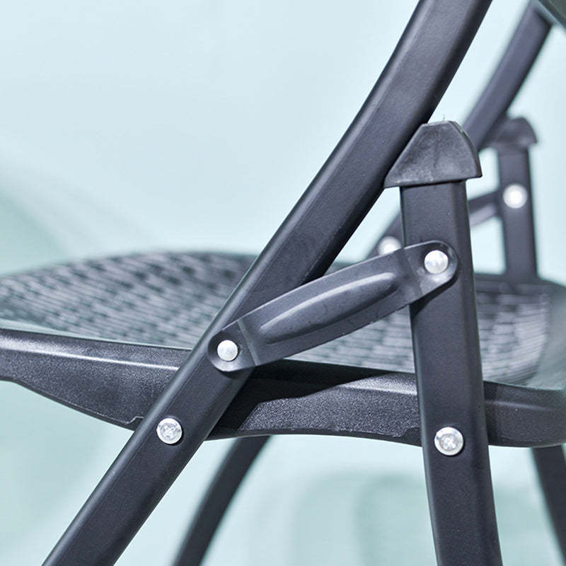Minimalist Plastic Steel Folding Desk Chair