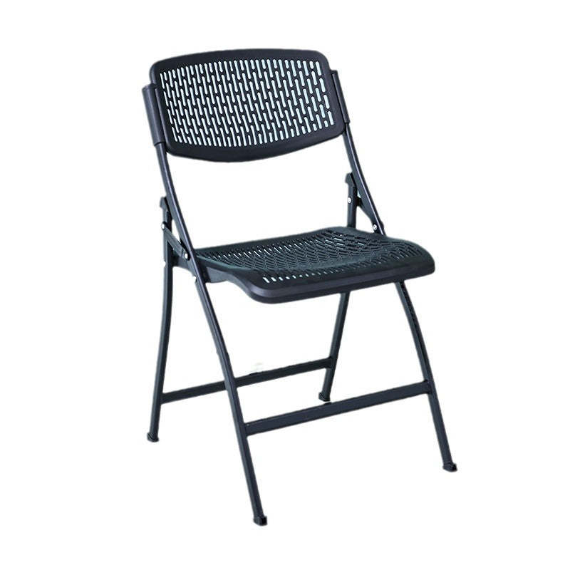 Minimalist Plastic Steel Folding Desk Chair