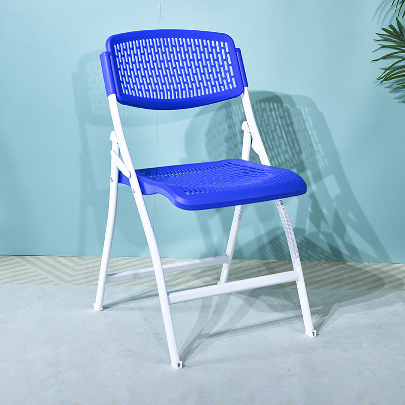 Minimalist Plastic Steel Folding Desk Chair