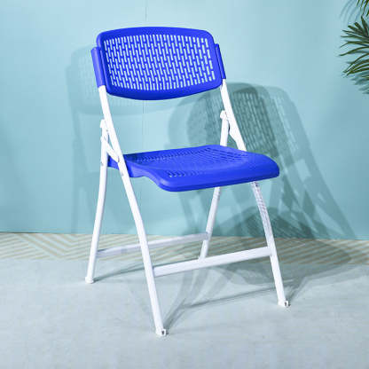 Minimalist Plastic Steel Folding Desk Chair