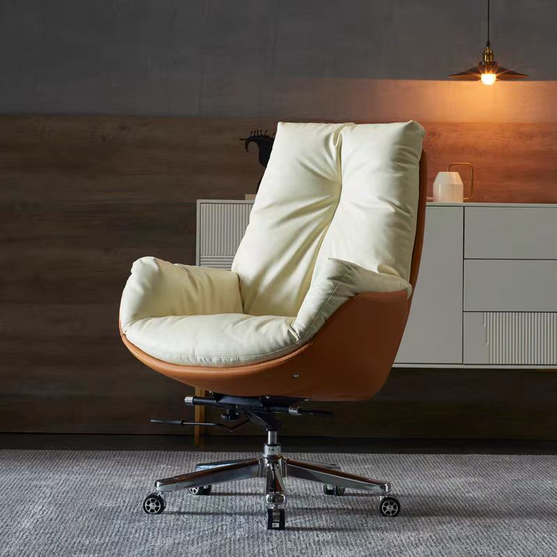 Minimalist Leather Desk Chair