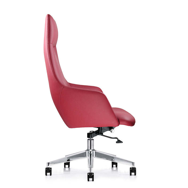 Minimalist Leather Adjustable Swivel Desk Chair