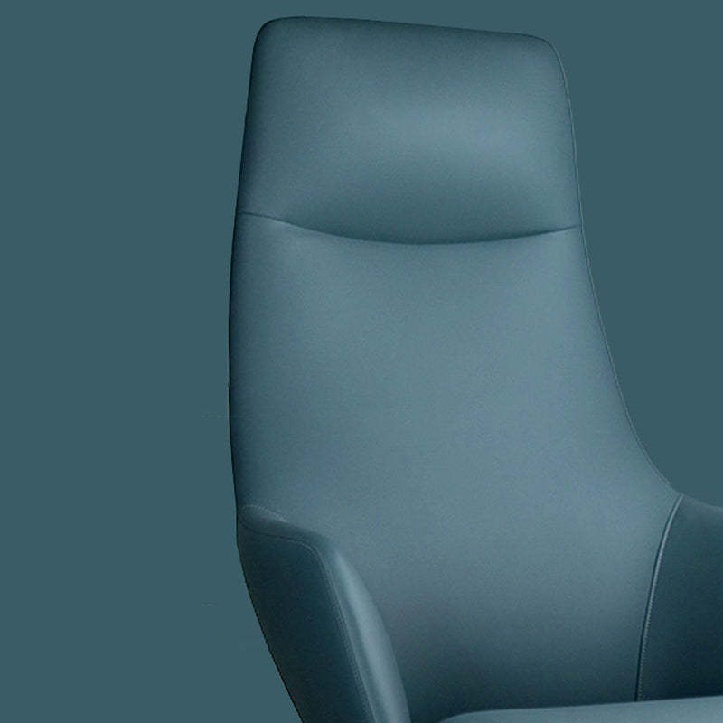 Minimalist Leather Adjustable Swivel Desk Chair