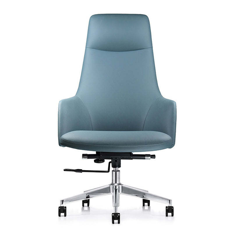 Minimalist Leather Adjustable Swivel Desk Chair
