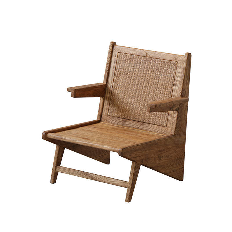 Japanese Woven Weathered Wood Table