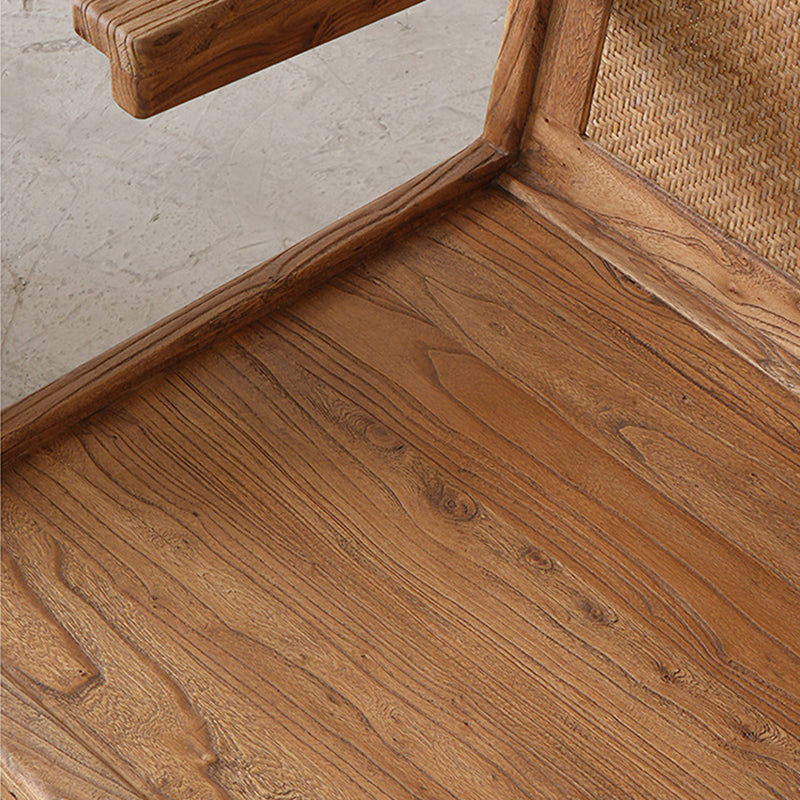 Japanese Woven Weathered Wood Table