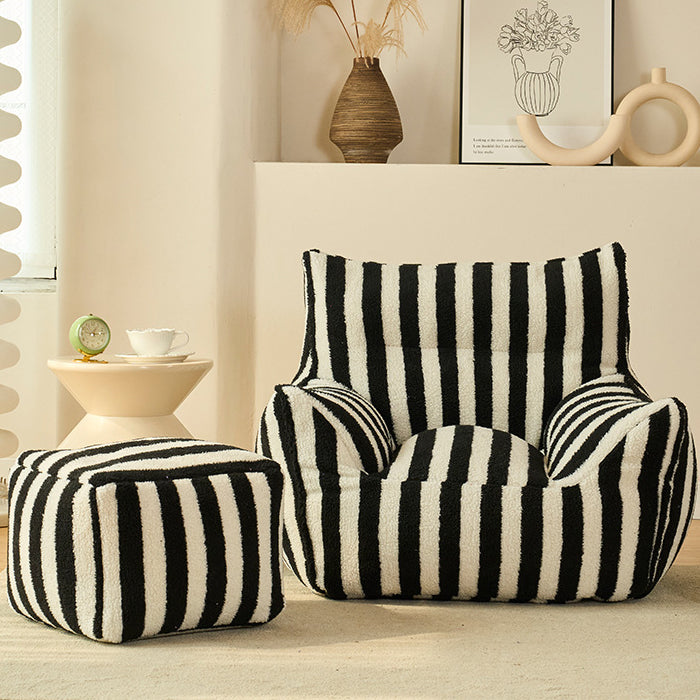 Scandinavian Teddy Fleece EPS Lazy Sofa Footrest