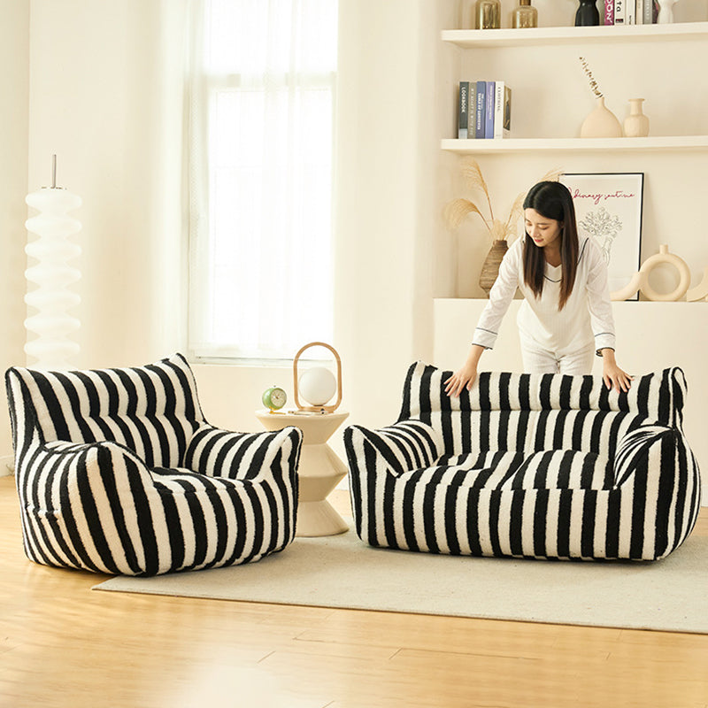 Scandinavian Teddy Fleece EPS Lazy Sofa Footrest