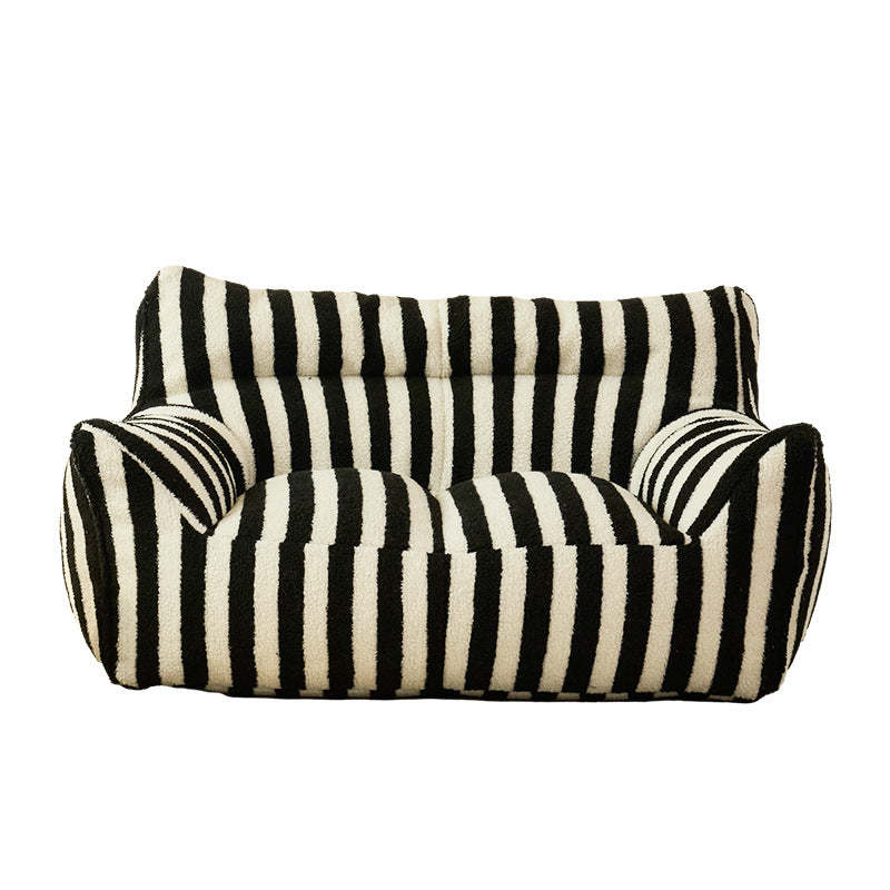 Scandinavian Teddy Fleece EPS Lazy Sofa Footrest