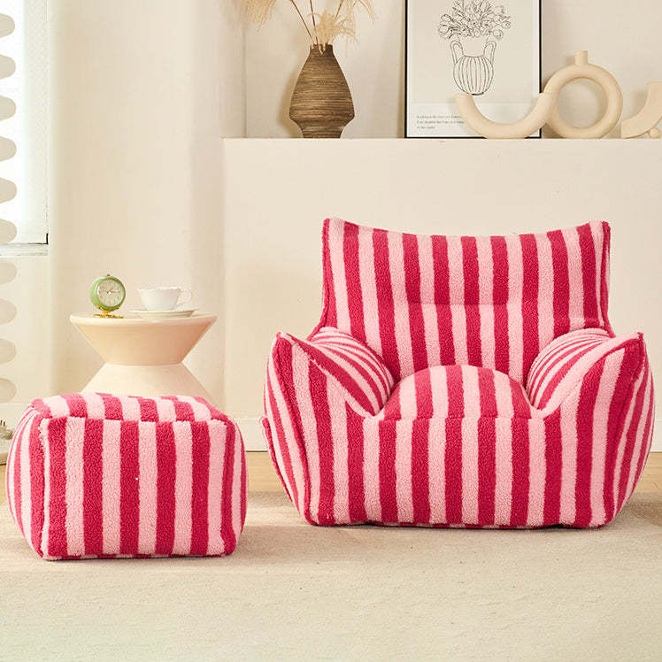 Scandinavian Teddy Fleece EPS Lazy Sofa Footrest