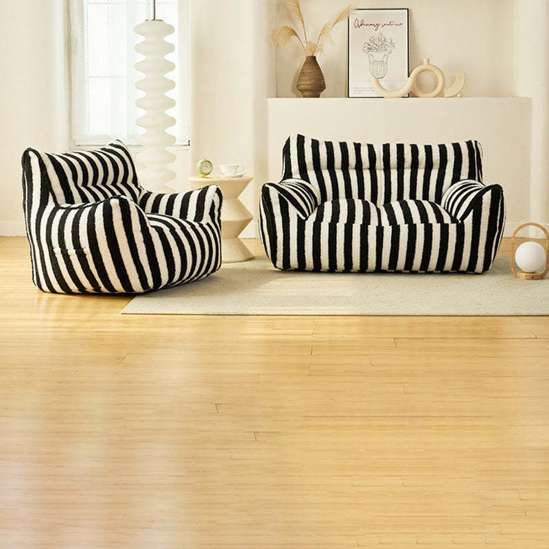 Scandinavian Teddy Fleece EPS Lazy Sofa Footrest