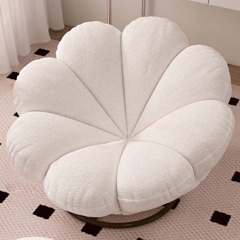 Nordic Lambswool Petal Swivel Lounge Chair
