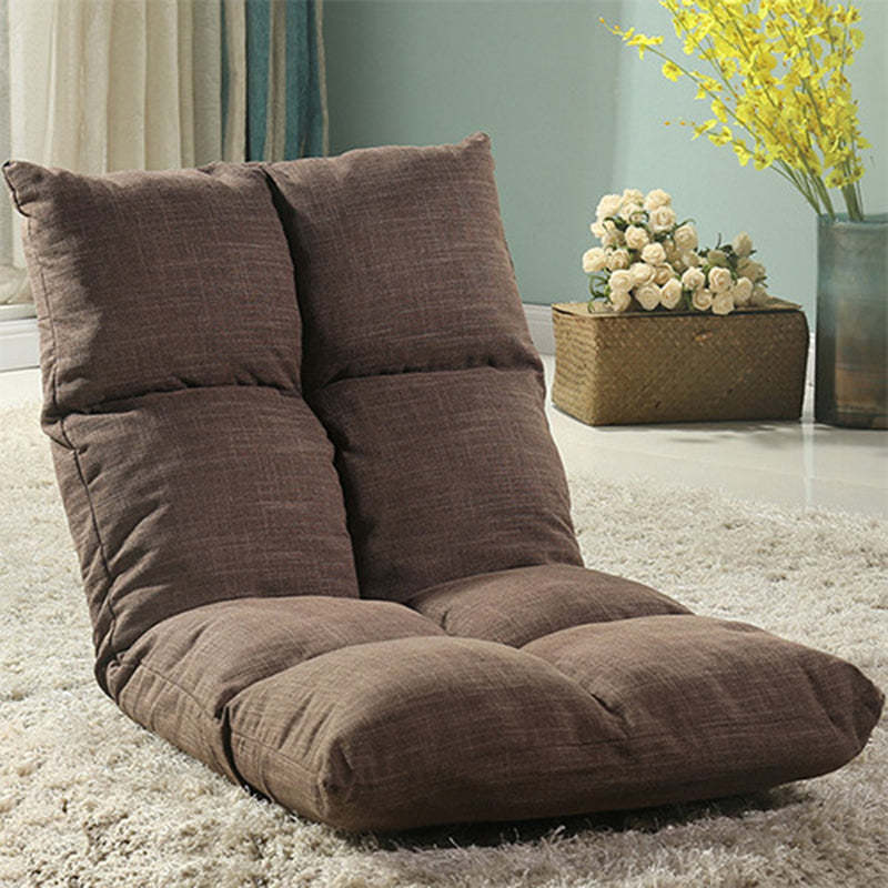 Modern Fabric Accent Chair — Cyan Gray