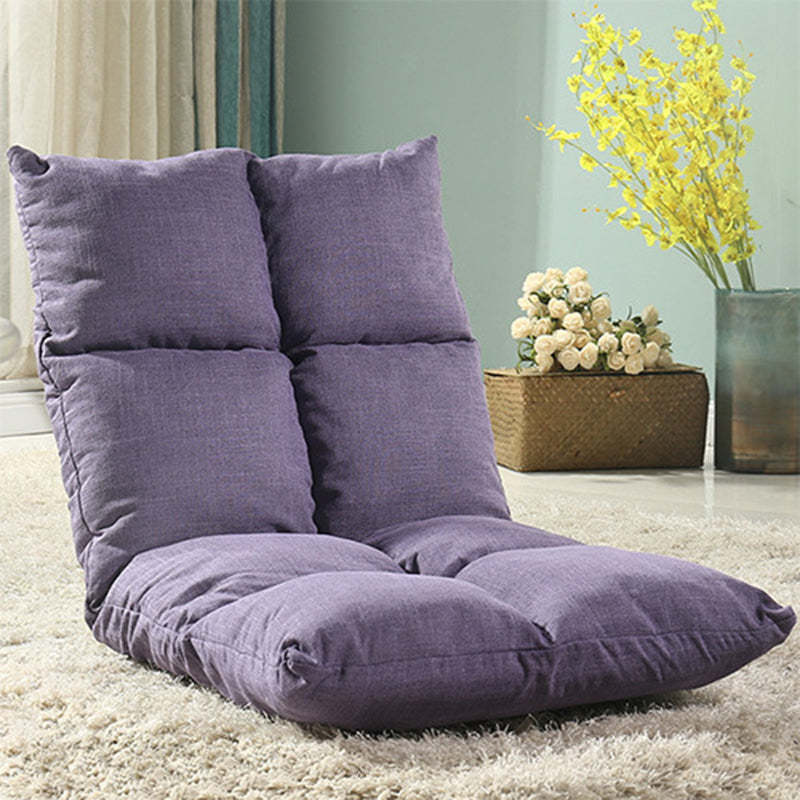 Modern Fabric Accent Chair — Yellow
