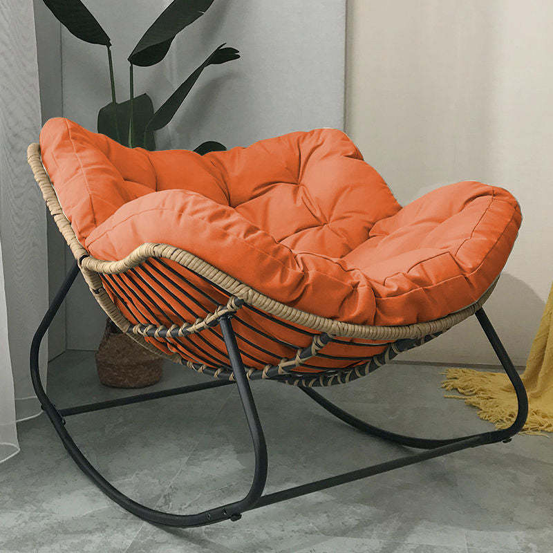 Farmhouse Weaving Velvet Chair — White