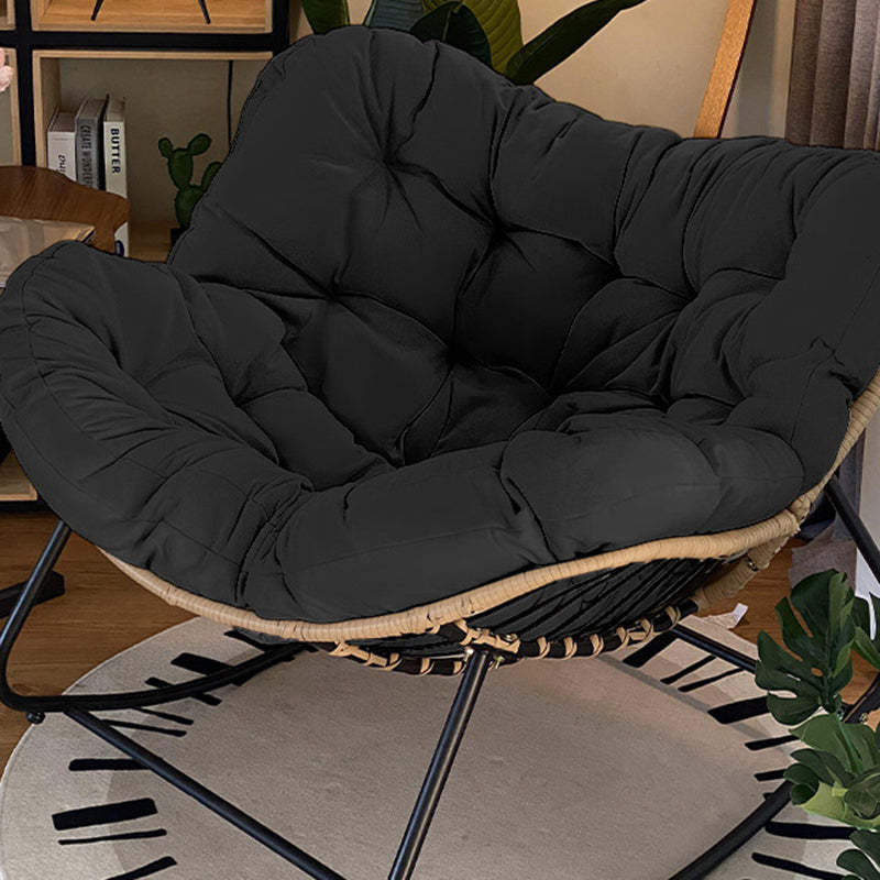 Farmhouse Weaving Velvet Chair — Brown