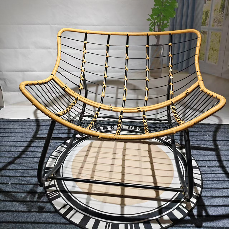Farmhouse Weaving Velvet Chair — Brown