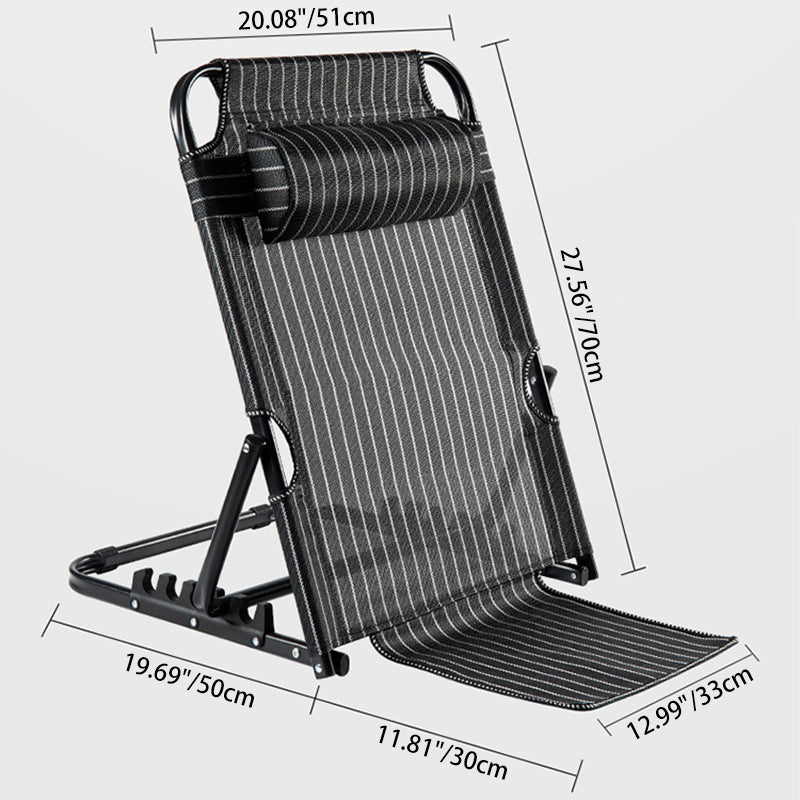 Minimalist Fabric Steel Back Chair