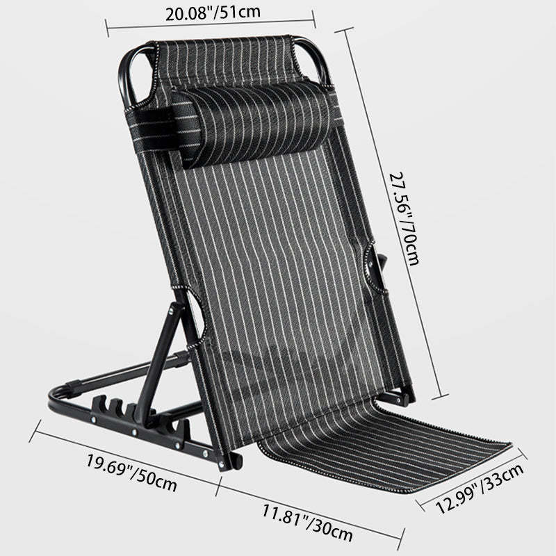 Minimalist Fabric Steel Back Chair